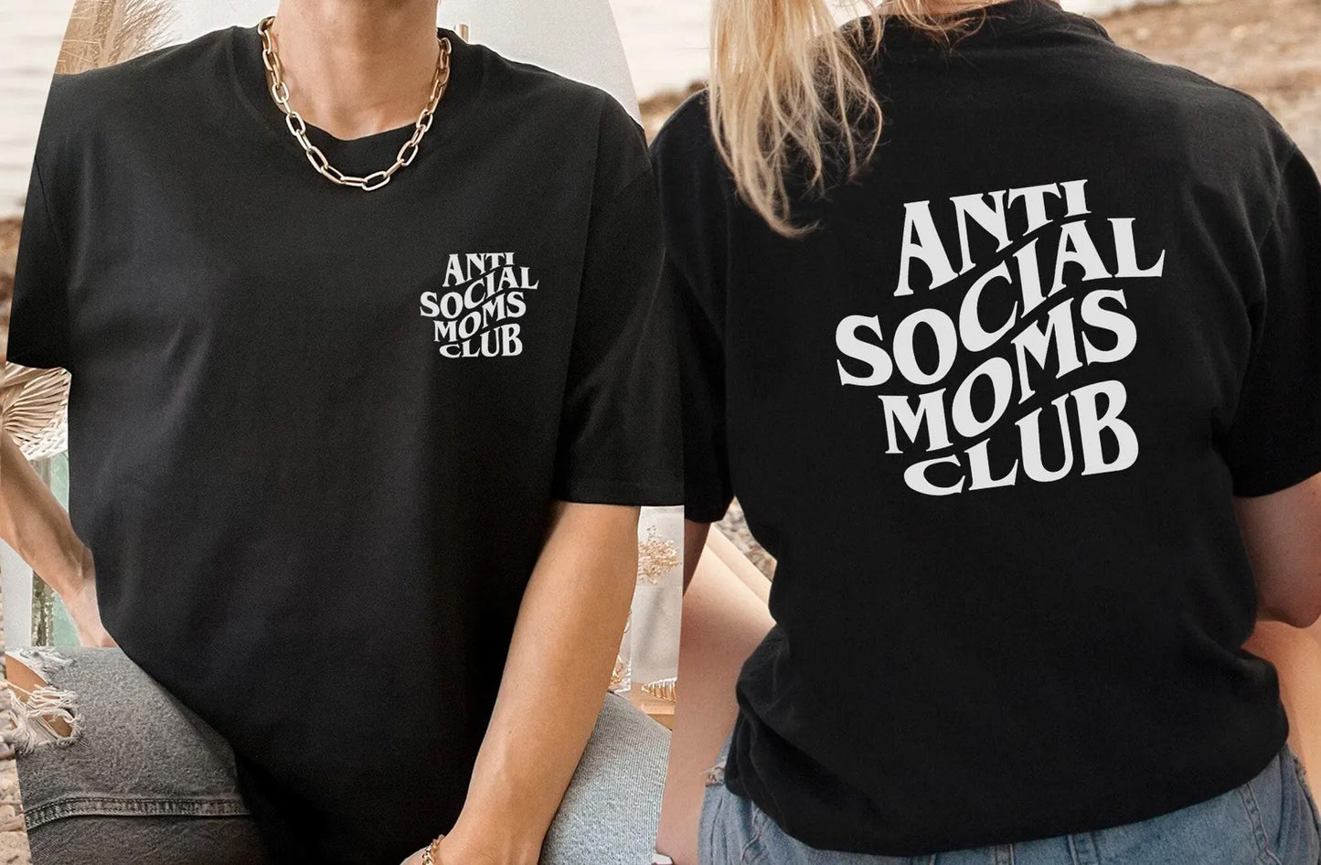 Anti Social Moms Club Graphic Tee