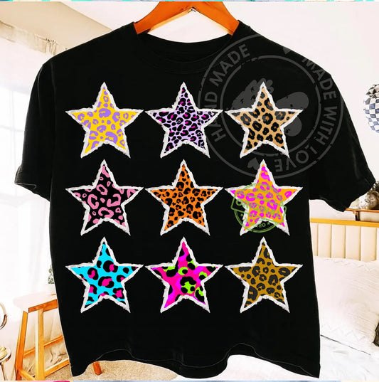 Leopard Stars Graphic Tee