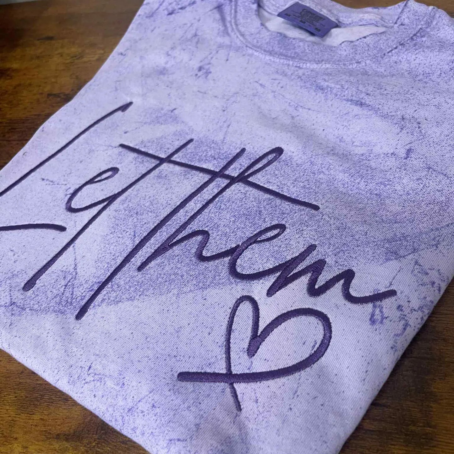 Let Them Embroidered Shirt