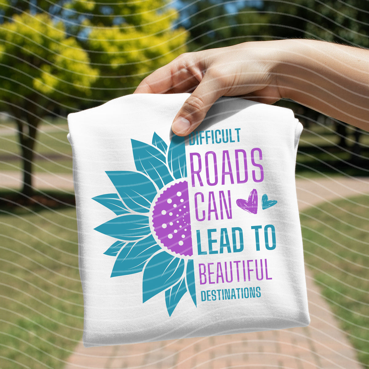 Difficult Roads Can Lead to Beautiful Destinations Graphic Tee