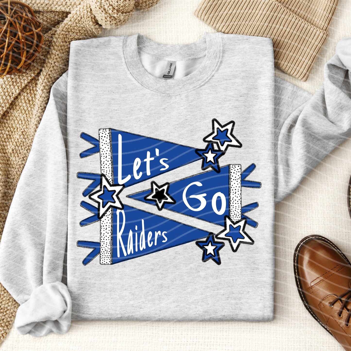 Let's Go Pennant Spirit Wear Graphic Tee
