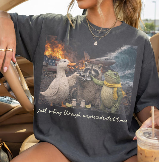 Just Vibing Through Unprecedented Times Graphic Tee
