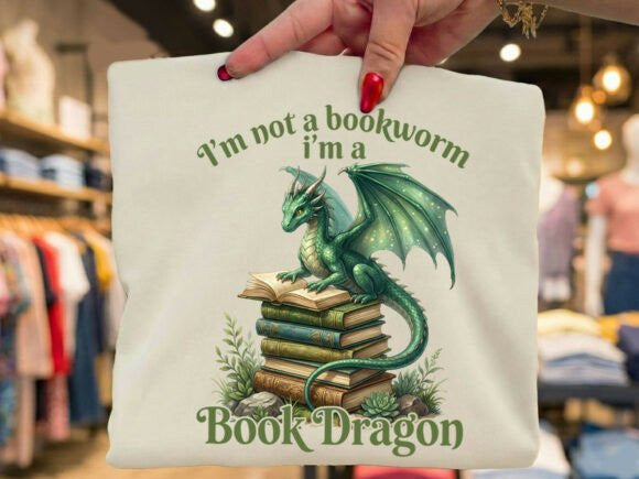 I'm a Book Dragon Graphic Tee