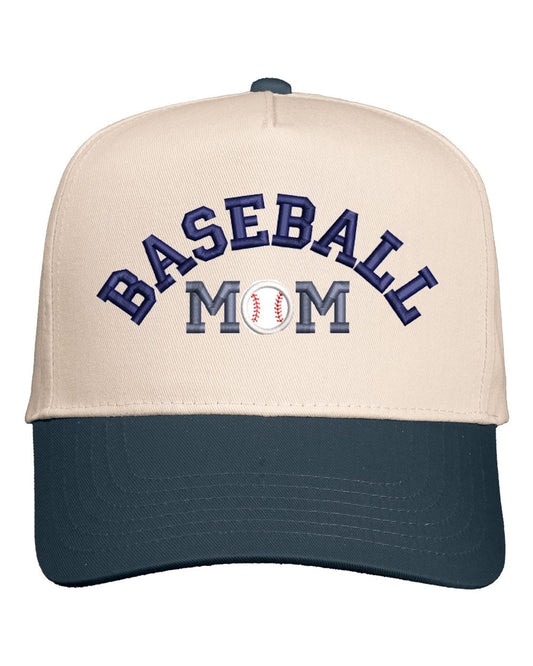 Baseball Mom Embroidered Cap