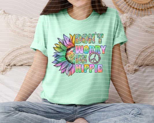 Don't Worry Be Hippie Graphic Tee