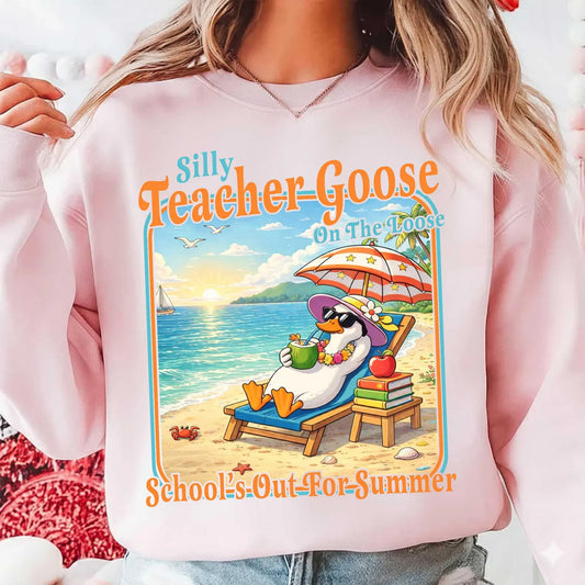 Silly Teacher Goose Graphic Tee