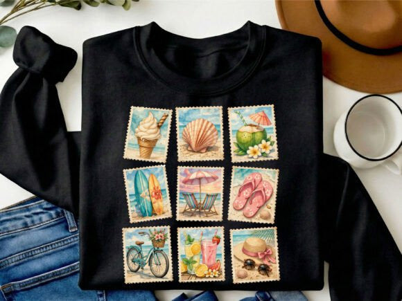 Summer Stamps Graphic Tee