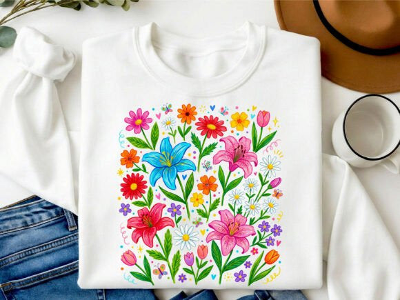 Spring Floral Graphic Tee