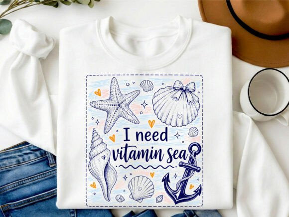 I Need Vitamin Sea Graphic Tee