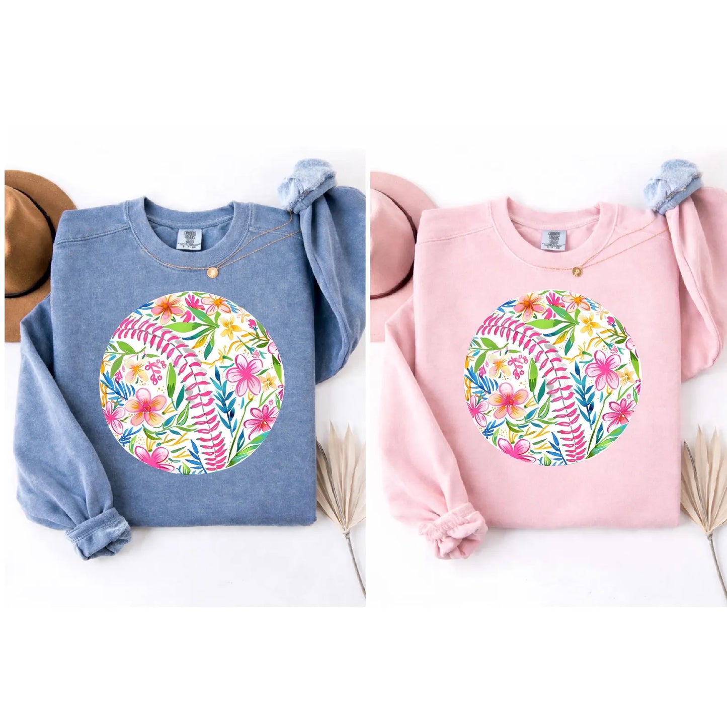 Floral Baseball Graphic Tee