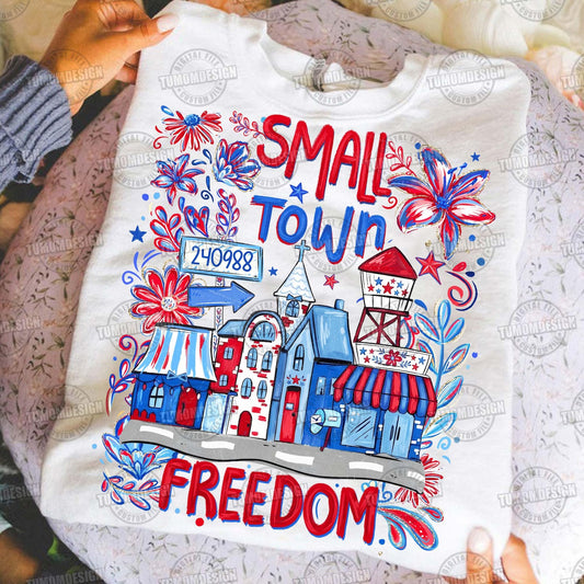 Small Town Freedom Graphic Tee