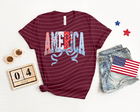 America Bow Graphic Tee