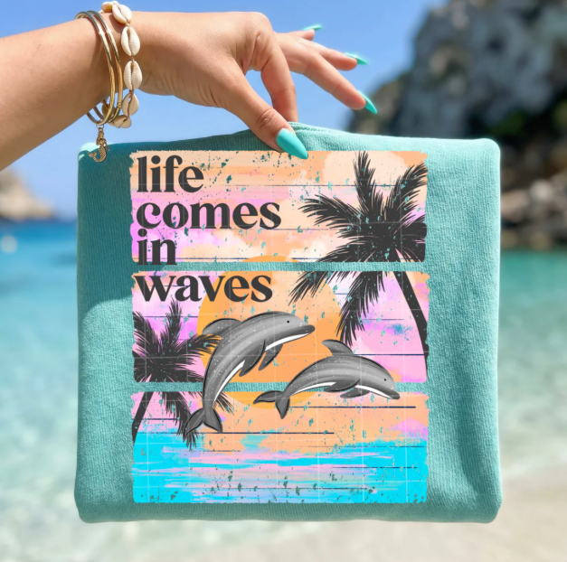 Life Comes in Waves Graphic Tee