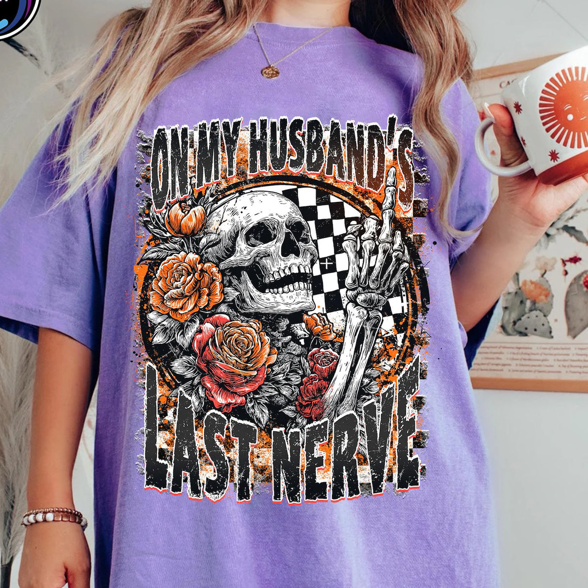 On My Husband's Last Nerve Graphic Tee