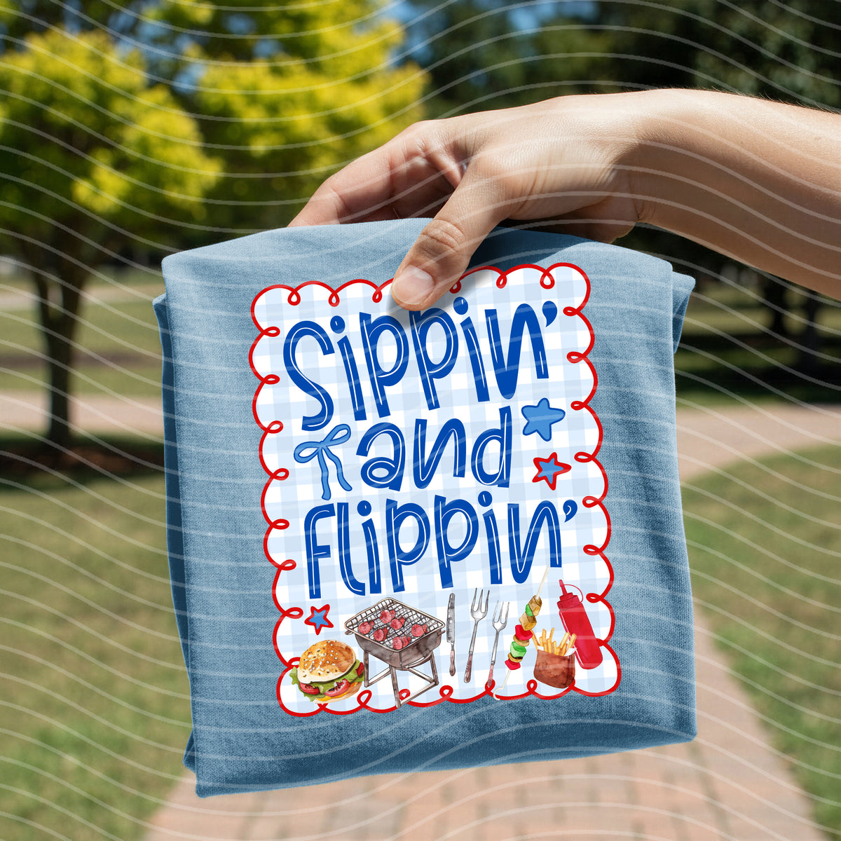 Sippin and Flippin Graphic Tee