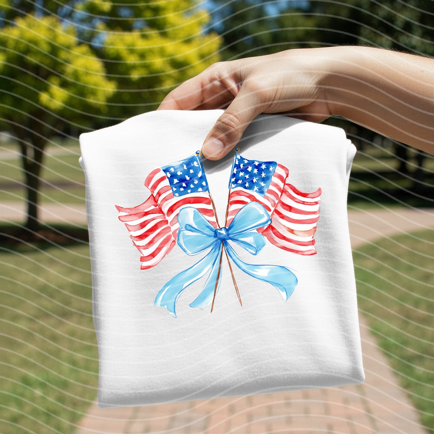 Watercolor Flags Graphic Tee