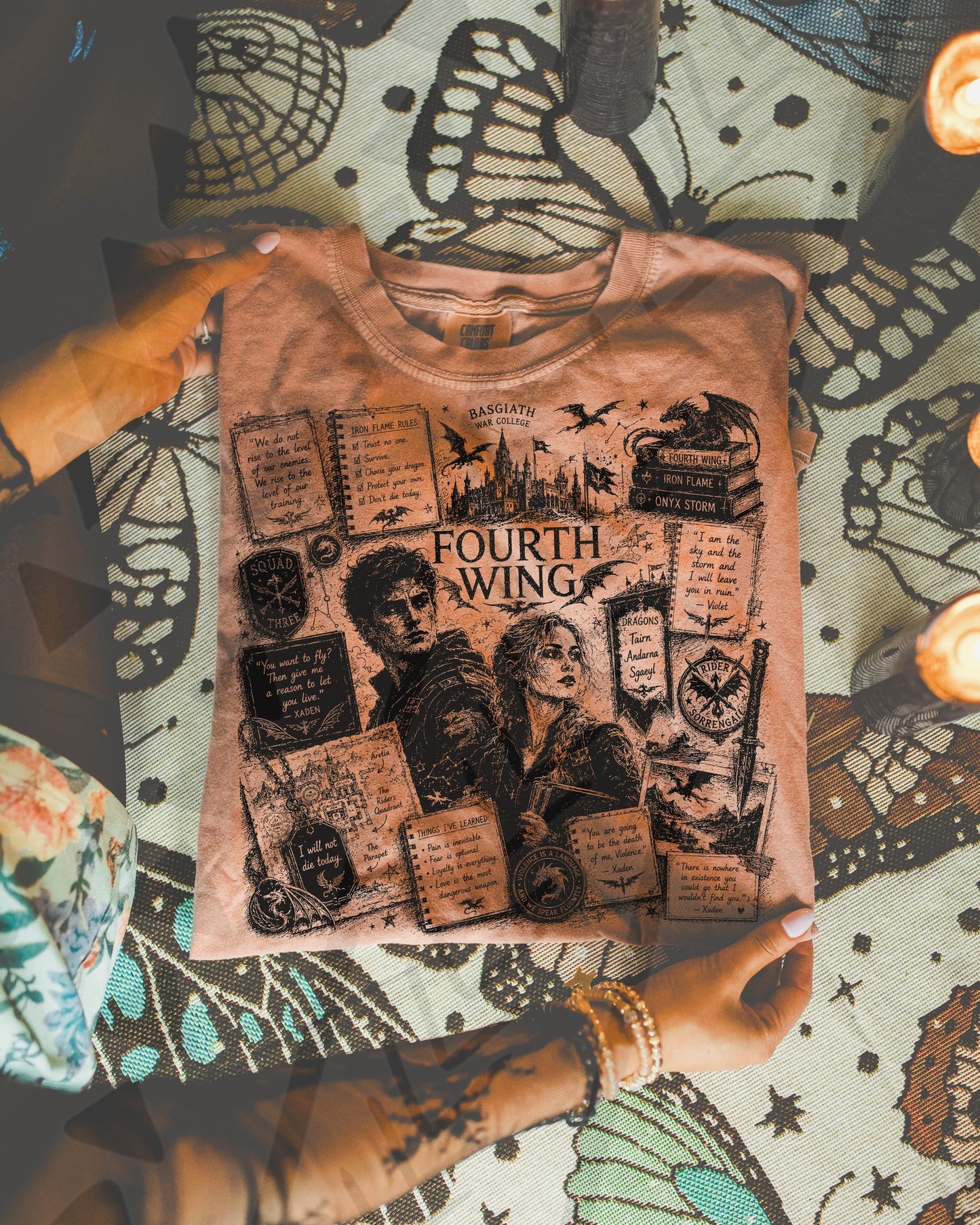 Fourth Wing Sketchy Graphic Tee
