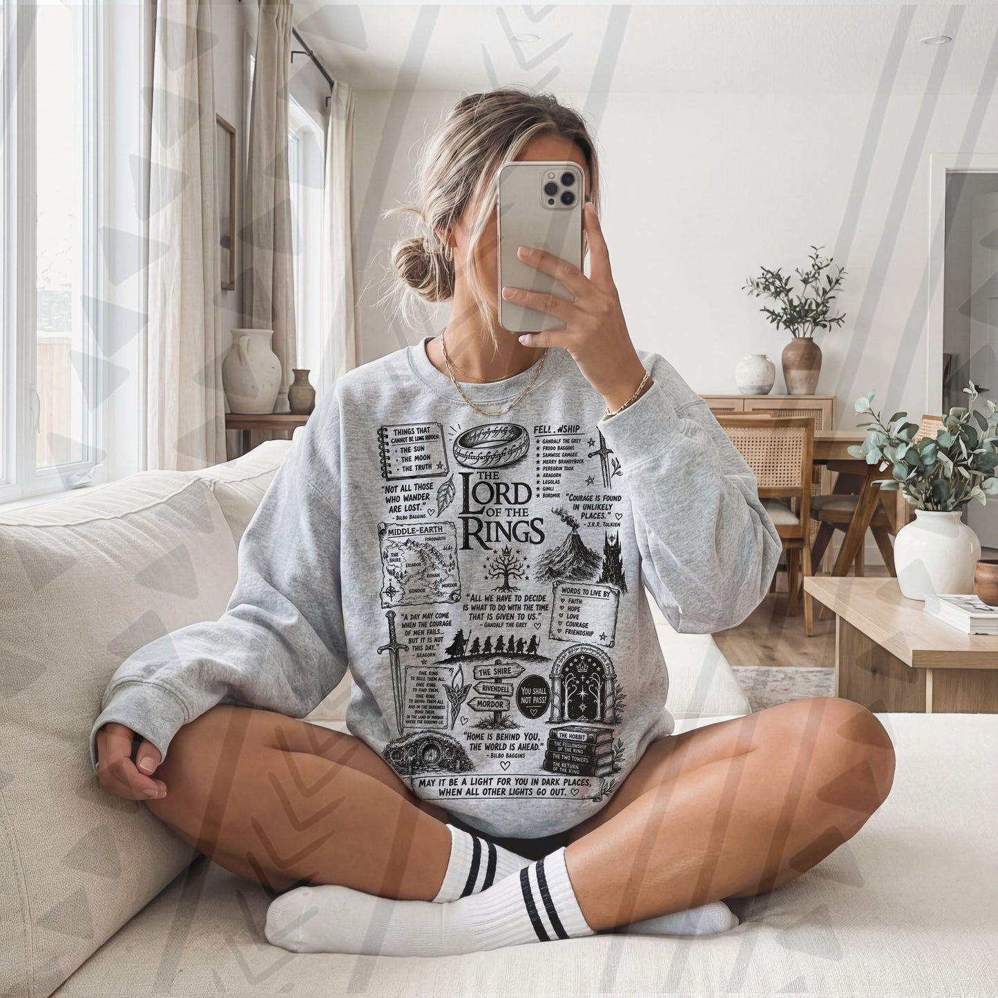 Lord of the Rings Sketchy Graphic Tee