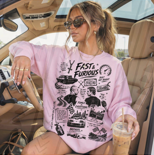 Fast & Furious Sketchy Graphic Tee