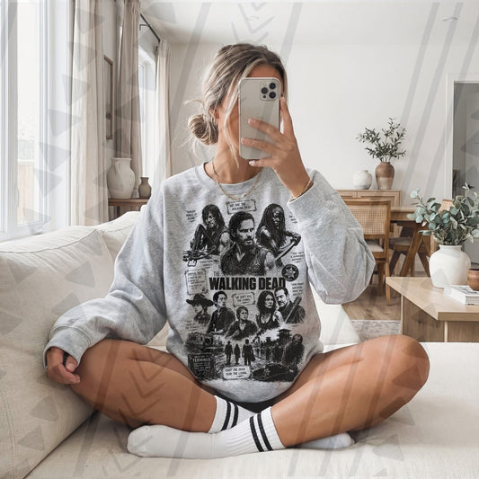 Walking Dead Sketchy Graphic Tee