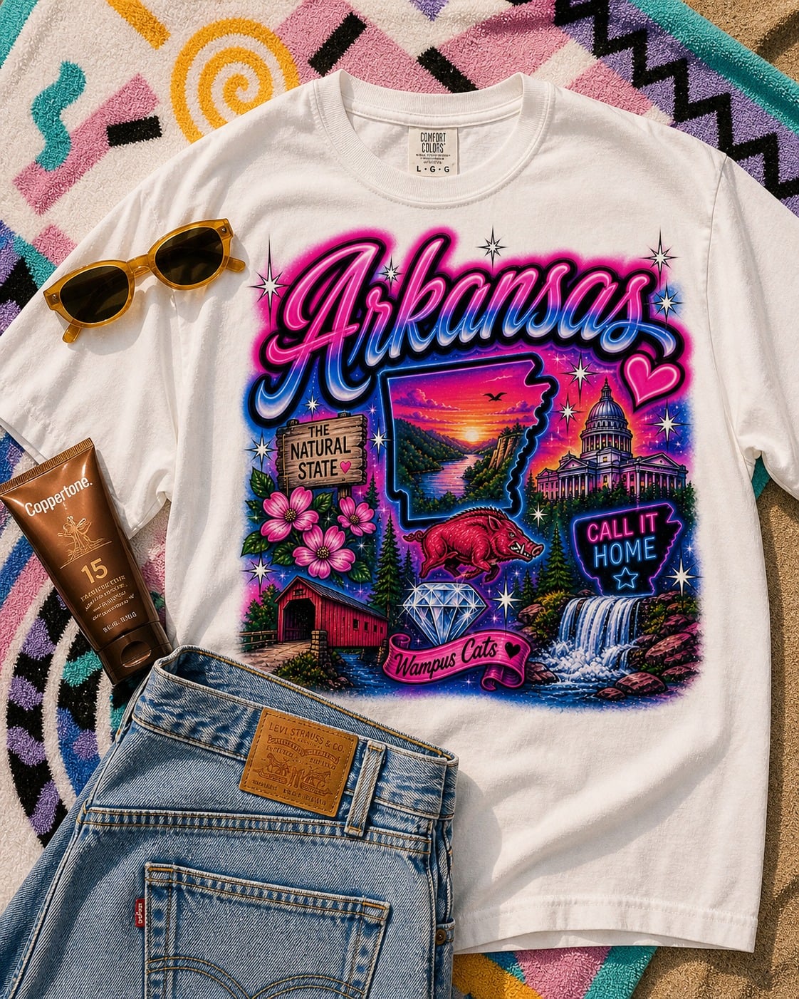 Arkansas Airbrush Graphic Tee