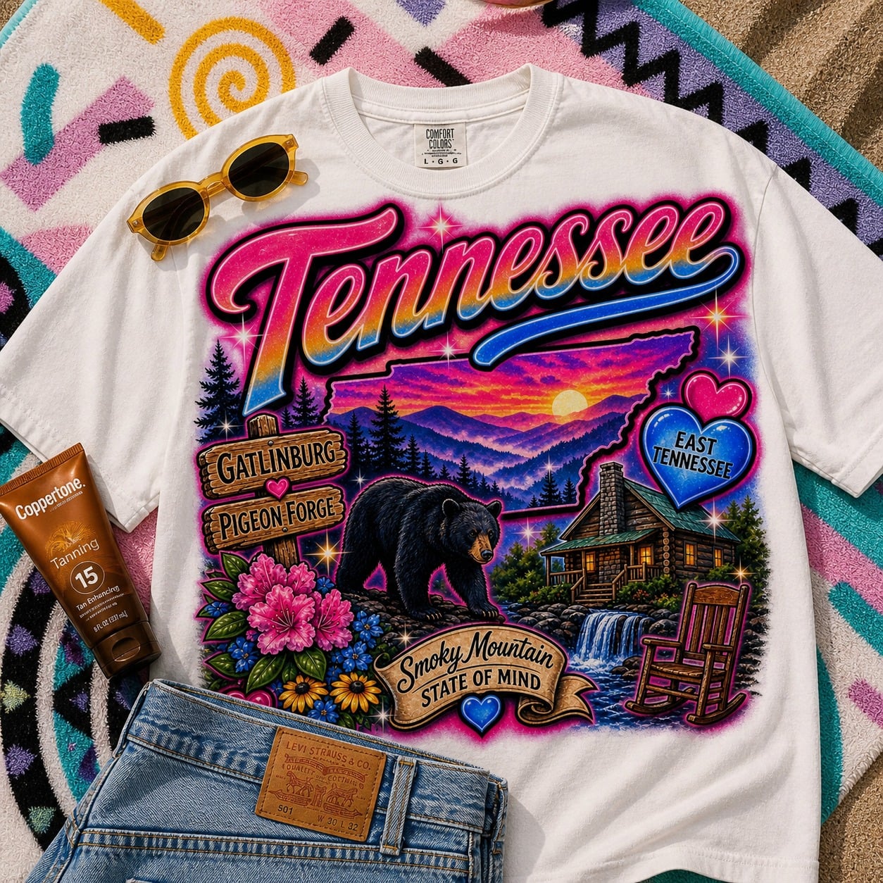 Tennessee Airbrush Graphic Tee