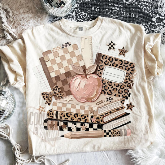 Painted Leopard School Graphic Tee