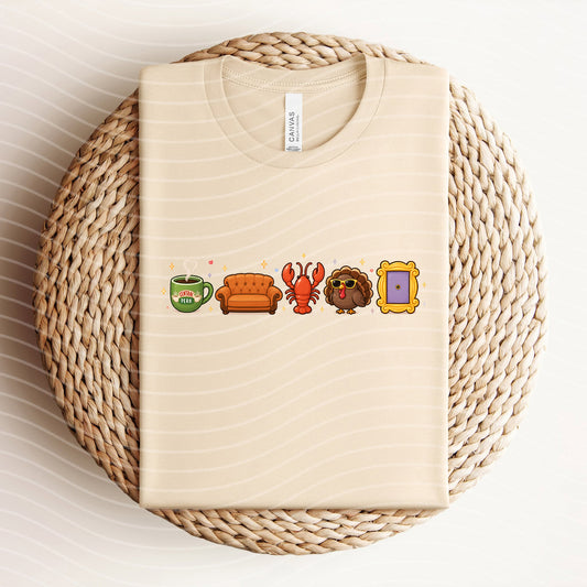 Friends Icons Graphic Tee