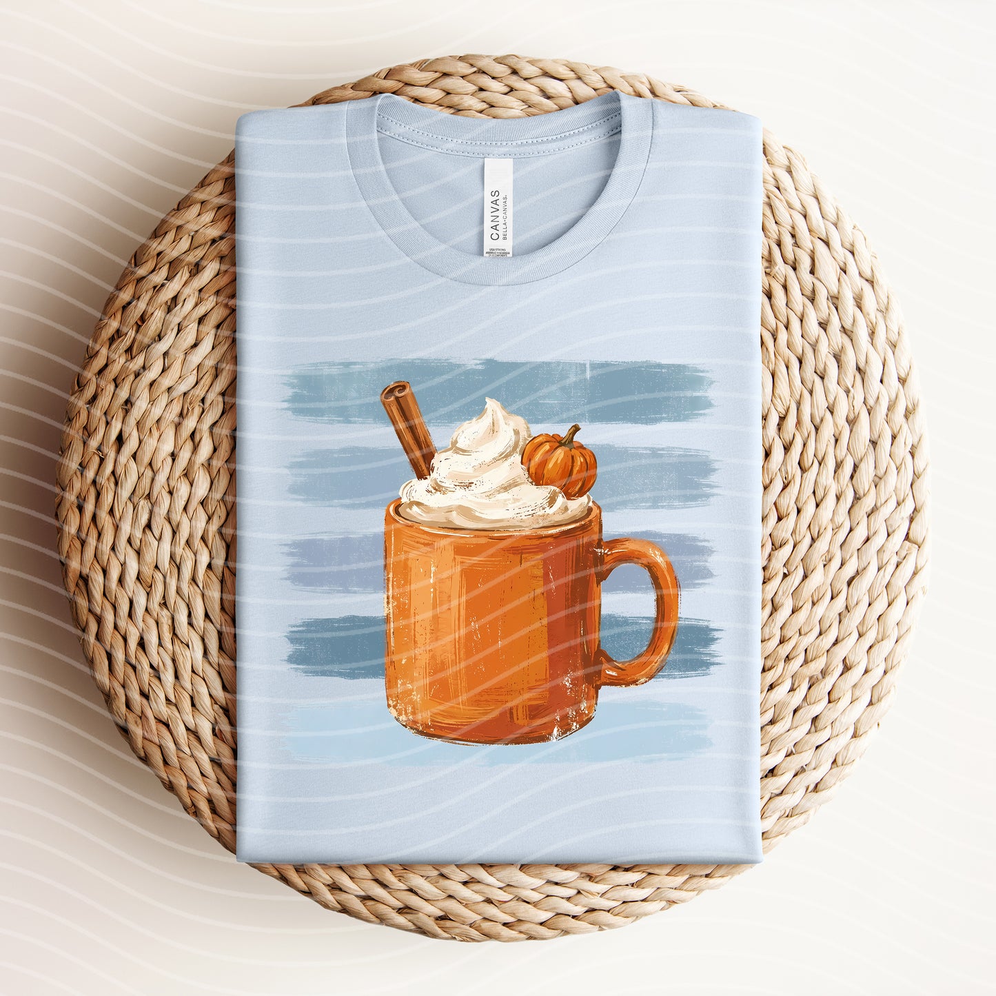 Pumpkin Spice Stripes Graphic Tee