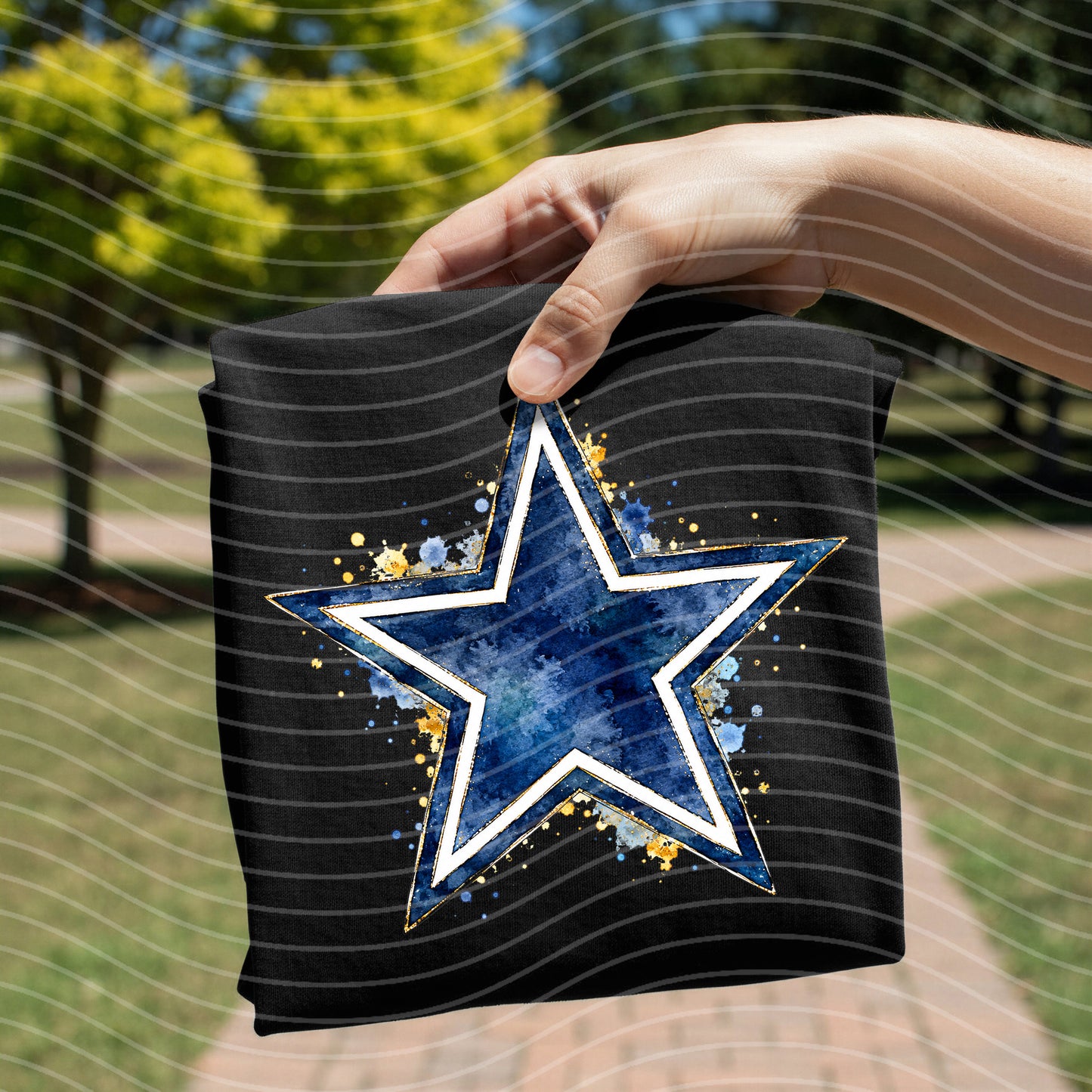 Cowboys Watercolor Graphic Tee