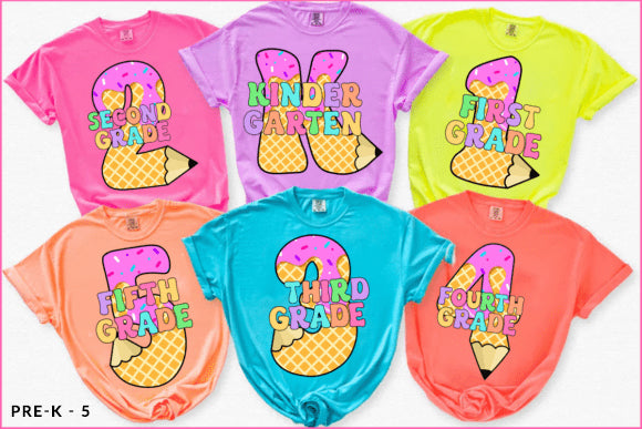 Ice Cream Grades Graphic Tee