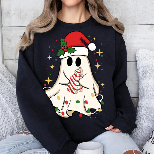 Christmas Tree Cake Ghost Graphic Tee