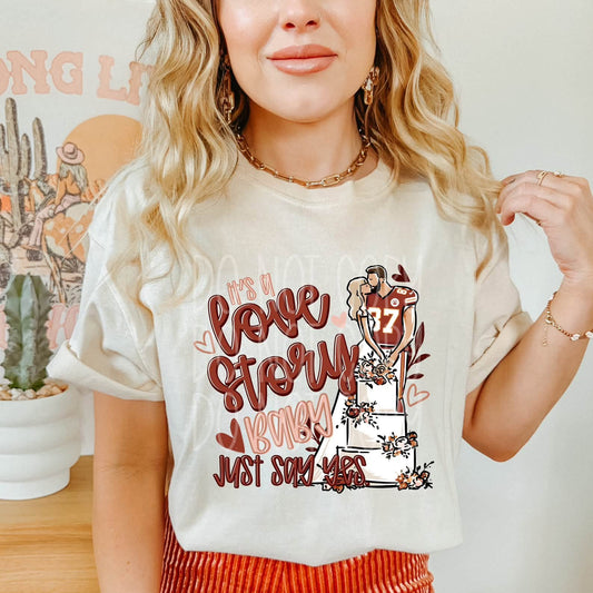 It's a Love Story Graphic Tee