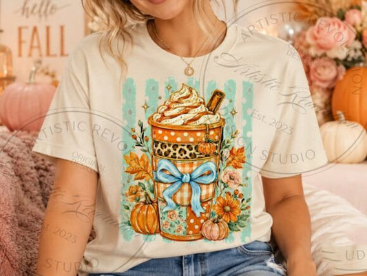 Plaid Coffee Graphic Tee