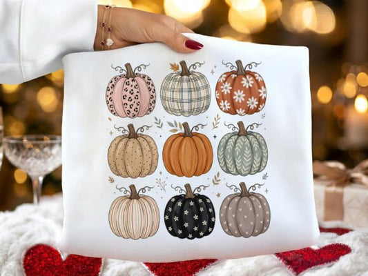 Patterned Pumpkins Graphic Tee