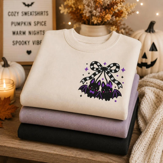 Cherry Bats Embroidered Shirt