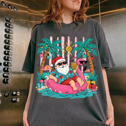 Floating Santa Graphic Tee