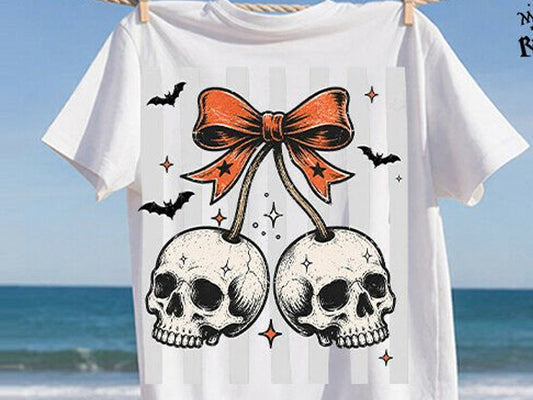 Skull Cherries Graphic Tee