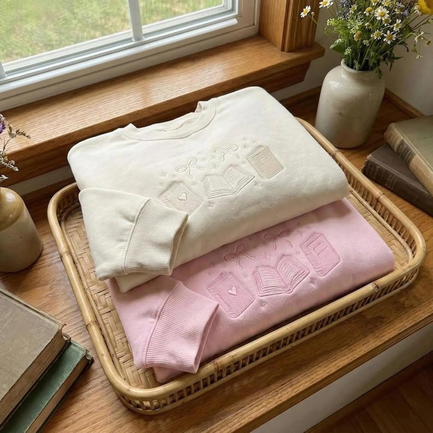 Books Embroidered Shirt