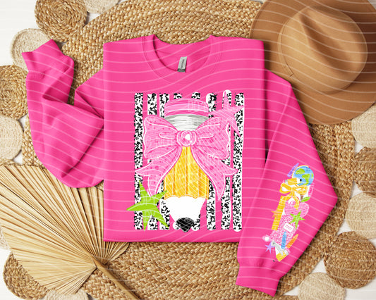 Pencil Stripes Graphic Tee