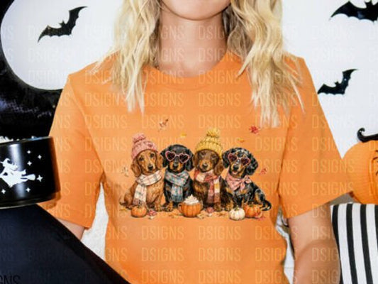 Fall Doggies Graphic Tee