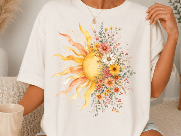 Floral Sun Graphic Tee