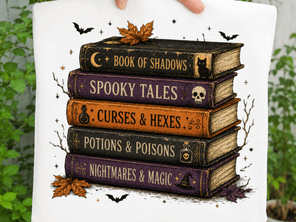 Spooky Books Graphic Tee