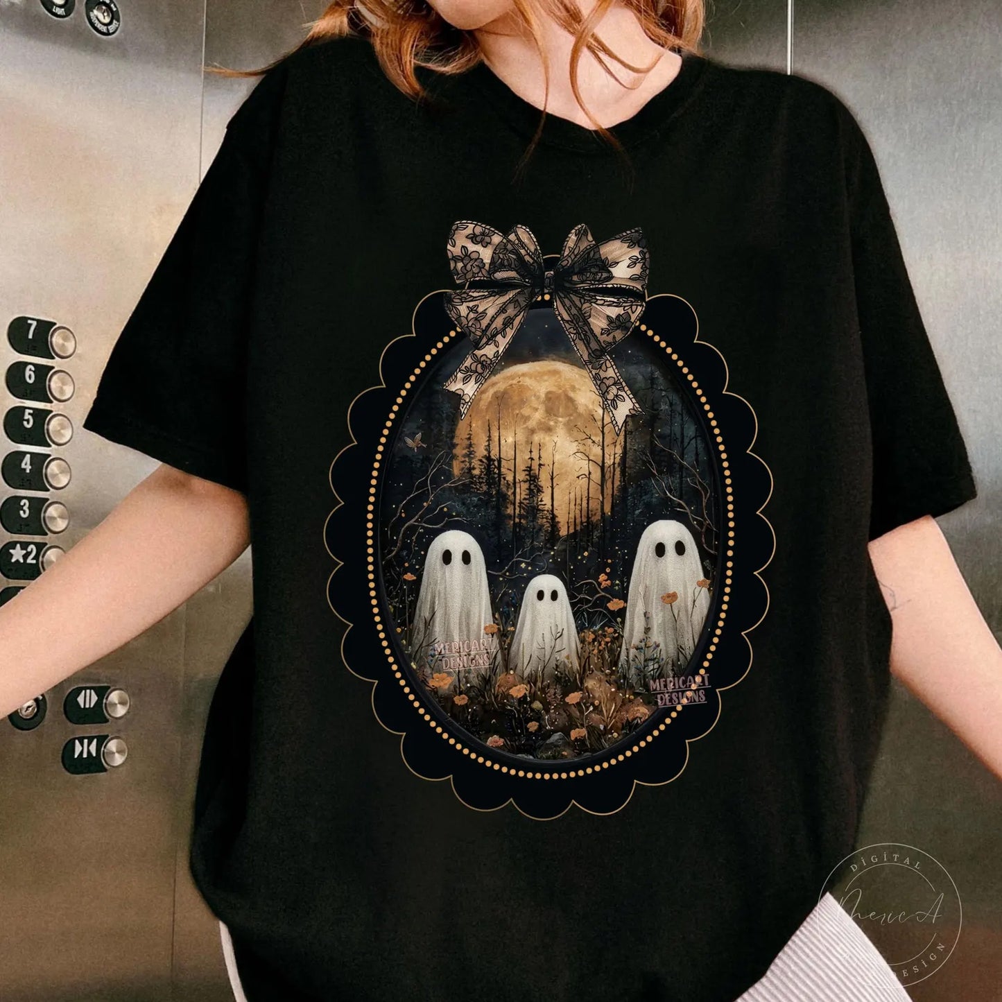 Framed Ghosties Graphic Tee