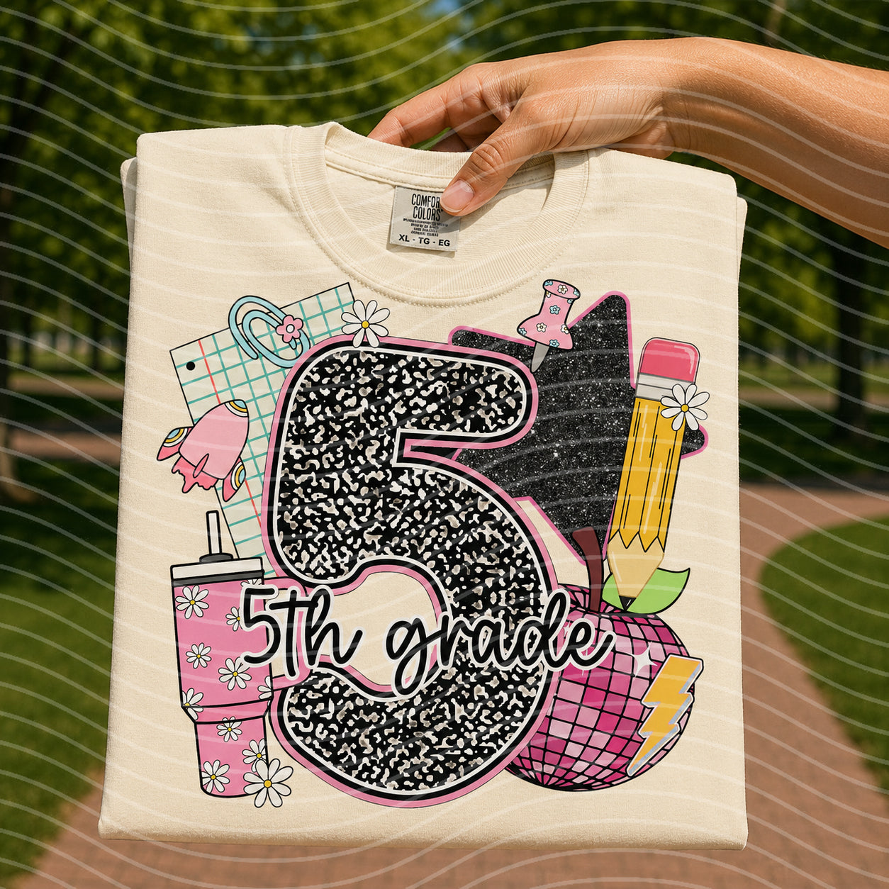 Back to School Composition Numbers Graphic Tee