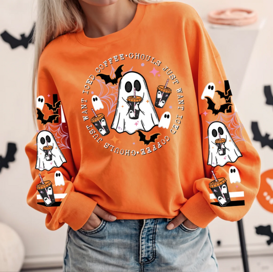 Ghouls Just Want Iced Coffee Graphic Tee