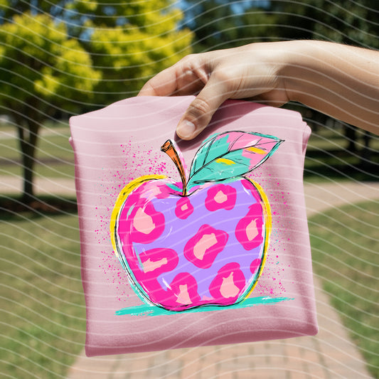 Leopard Apple Graphic Tee