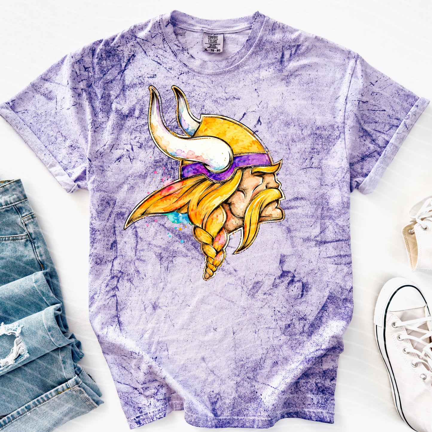 Vikings Watercolor Graphic Tee