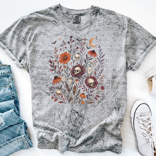 Skelly Flowers Graphic Tee
