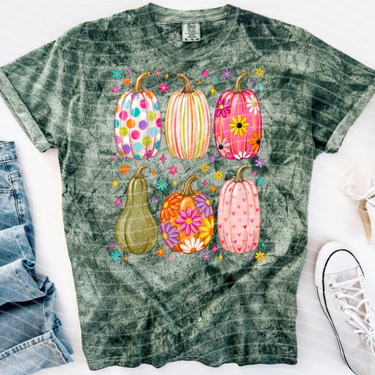 Painted Pumpkins Graphic Tee